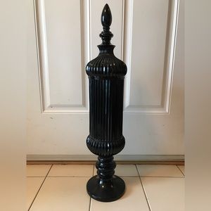 TALL BLACK APOTHECARY JAR